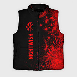 Мужской жилет Nightwish - red gradient по-вертикали