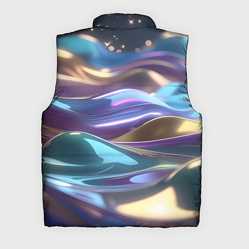 Мужской жилет Космические мягкие волны / 3D-Черный – фото 2