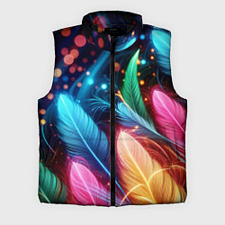Мужской жилет Яркие красочные неоновые перья