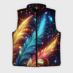 Мужской жилет Неоновые разноцветные перья