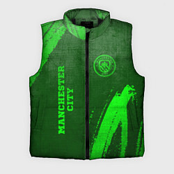 Мужской жилет Manchester City - green gradient вертикально, цвет: 3D-черный