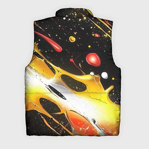 Мужской жилет Текстура краска / 3D-Красный – фото 2