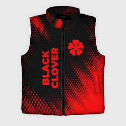 Мужской жилет Black Clover - red gradient вертикально, цвет: 3D-черный