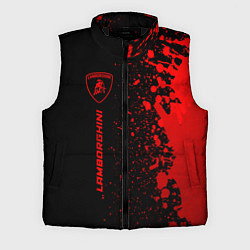 Мужской жилет Lamborghini - red gradient по-вертикали, цвет: 3D-черный
