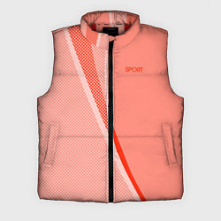 Мужской жилет Sport персиковый с полосой