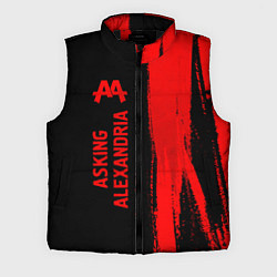 Мужской жилет Asking Alexandria - red gradient по-вертикали, цвет: 3D-черный