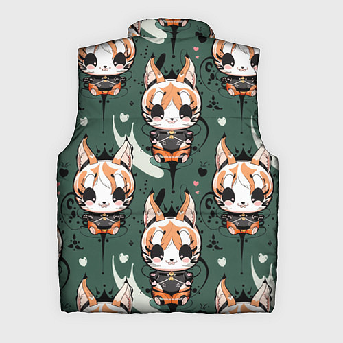 Мужской жилет Анимешный лис фенек / 3D-Черный – фото 2
