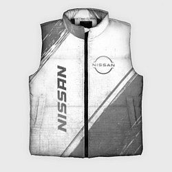 Мужской жилет Nissan - white gradient вертикально