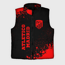 Мужской жилет Atletico Madrid - red gradient вертикально, цвет: 3D-черный