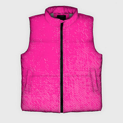 Мужской жилет Джинс с потертостями-розовый