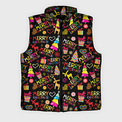 Мужской жилет Merry Christmas - паттерн