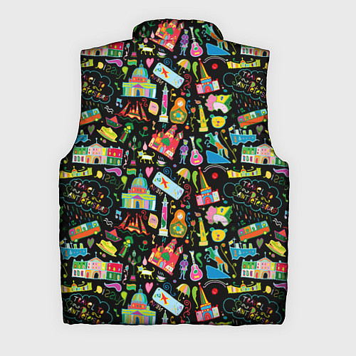 Мужской жилет Путешествие в Санкт-Петербург / 3D-Черный – фото 2