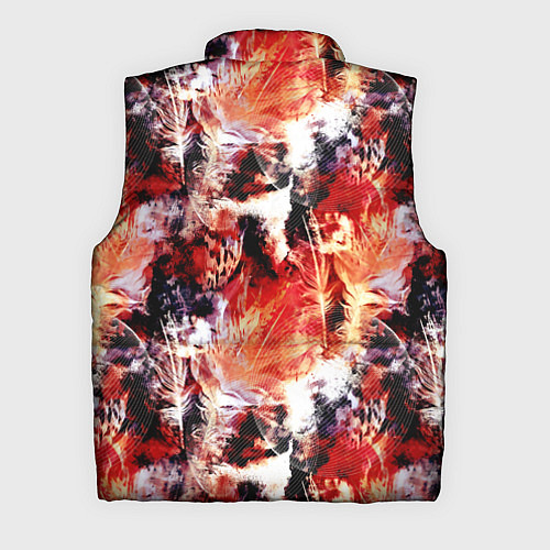 Мужской жилет Огненные перья / 3D-Черный – фото 2