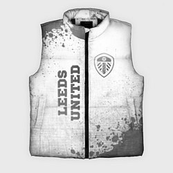 Мужской жилет Leeds United - white gradient вертикально, цвет: 3D-черный