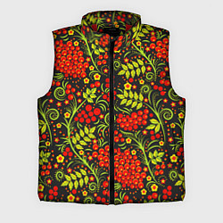 Мужской жилет Красная рябина хохлома