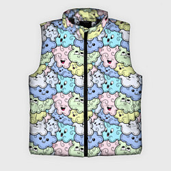 Мужской жилет Милые облачка мультяшные
