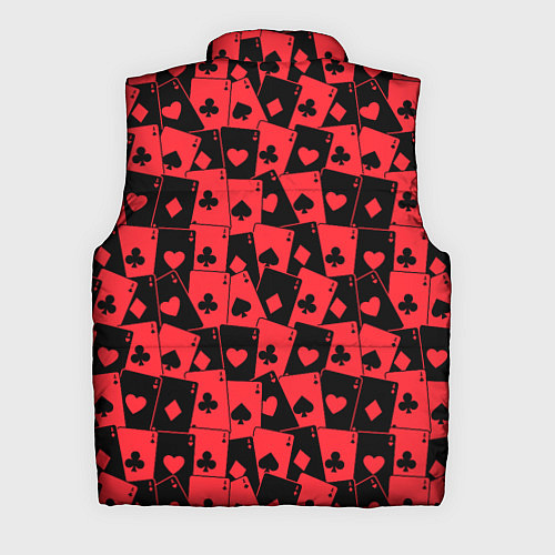 Мужской жилет Тузы черно-красные / 3D-Черный – фото 2
