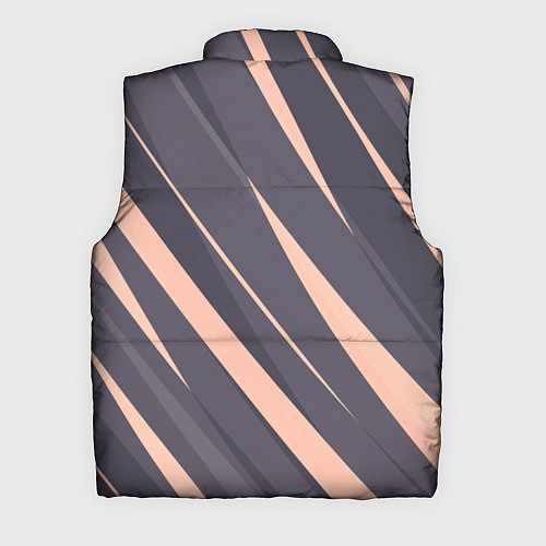 Мужской жилет Перламутровый серый полосы / 3D-Черный – фото 2