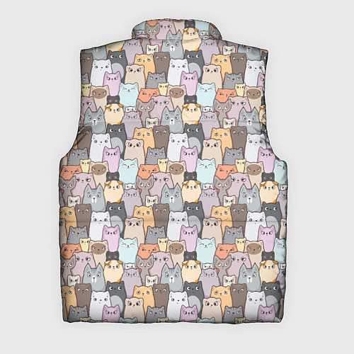 Мужской жилет Котики / 3D-Черный – фото 2