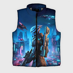 Мужской жилет Mass Effect - neon glow fantastic