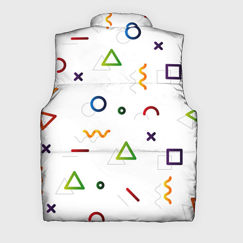 Мужской жилет Геометрический хаос / 3D-Черный – фото 2