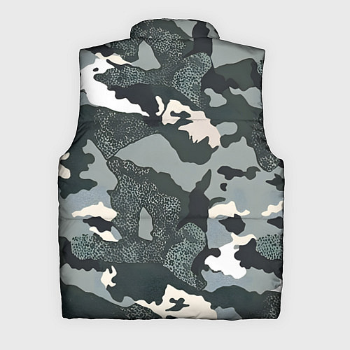 Мужской жилет Темно зеленый камуфляж / 3D-Черный – фото 2