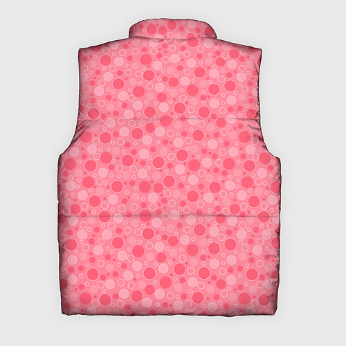 Мужской жилет Красные коралловые пузыри / 3D-Черный – фото 2