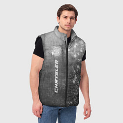 Мужской жилет Chrysler - grey gradient по-вертикали, цвет: 3D-черный — фото 2