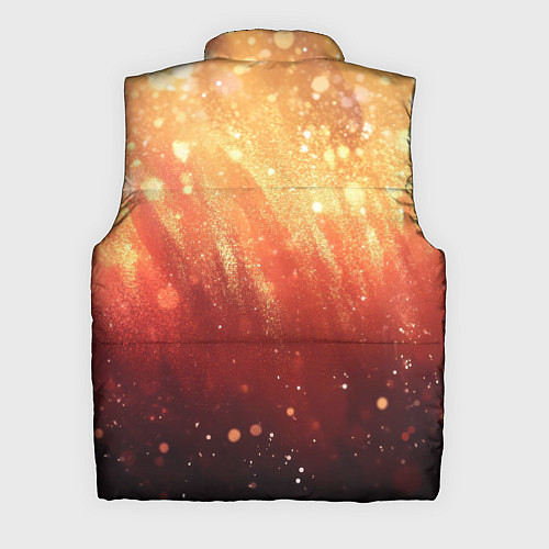 Мужской жилет Желто-красная текстура блестящая / 3D-Светло-серый – фото 2