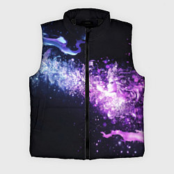 Мужской жилет Фиолетово-синяя абстрактная волна
