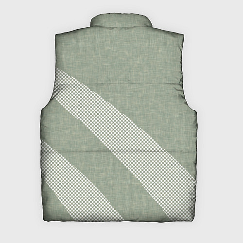 Мужской жилет Светлый серо-зелёный абстрактный / 3D-Черный – фото 2