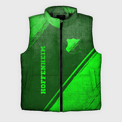 Мужской жилет Hoffenheim - green gradient вертикально, цвет: 3D-черный