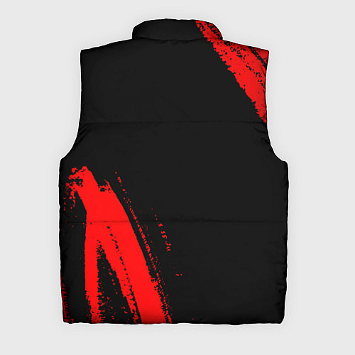 Мужской жилет Blue Exorcist - red gradient вертикально / 3D-Черный – фото 2