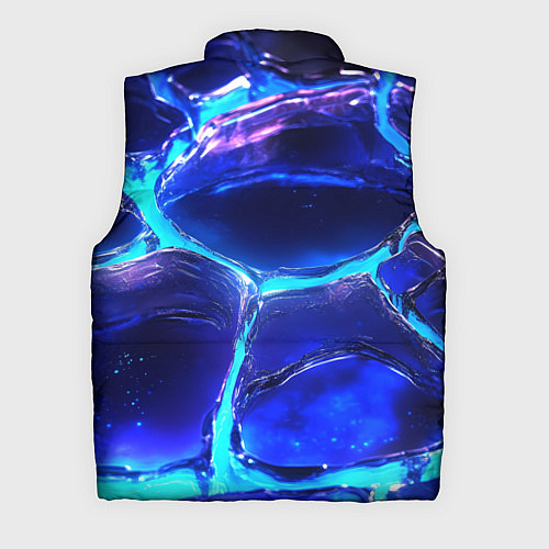 Мужской жилет Объемные плиты в неоновом свечение / 3D-Черный – фото 2