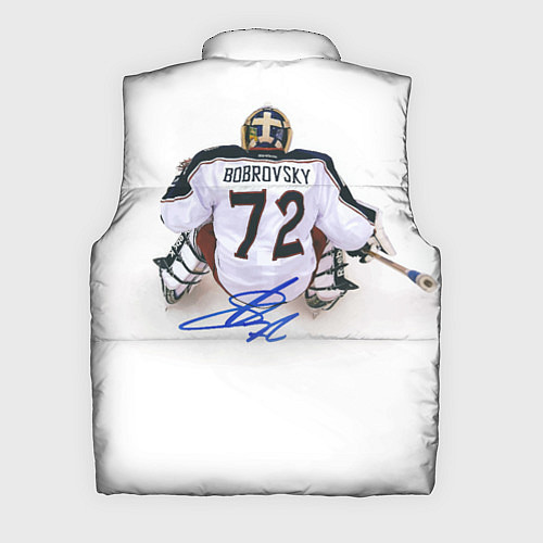 Мужской жилет Columbus blue jackets - Sergey Bobrovsky / 3D-Черный – фото 2