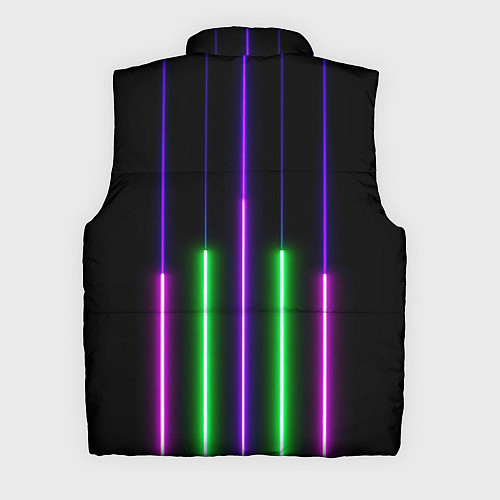 Мужской жилет Color Purple green pink / 3D-Черный – фото 2