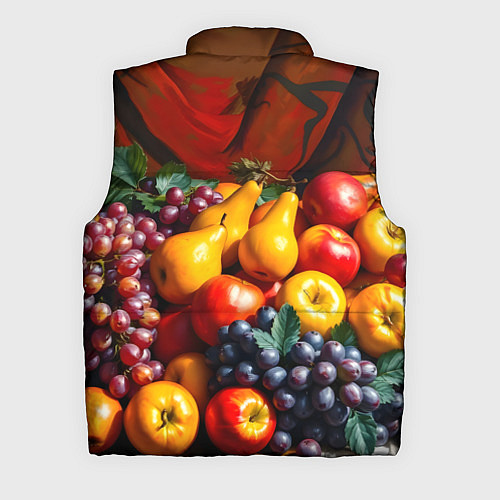 Мужской жилет Фруктовый натюрморт / 3D-Красный – фото 2