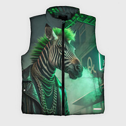 Мужской жилет Cyperpunk zebra, цвет: 3D-черный