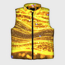 Мужской жилет Золотые блестящие волны