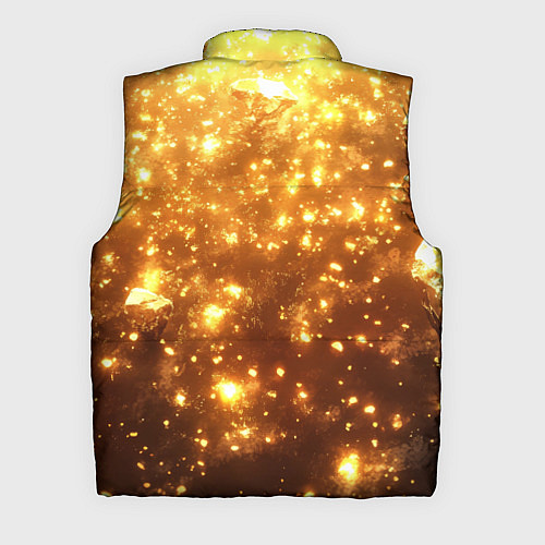 Мужской жилет Золотые блестки потертая текстура / 3D-Черный – фото 2