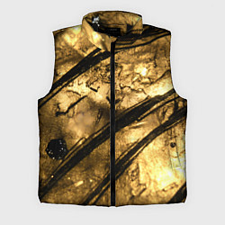 Мужской жилет Золото с черной текстурой, цвет: 3D-черный