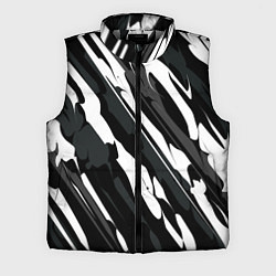 Мужской жилет Разводы белым на черном