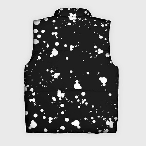 Мужской жилет Doom белые краски всплеск / 3D-Черный – фото 2