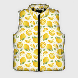 Мужской жилет Сочные лимоны - паттерн