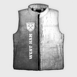Мужской жилет West Ham - grey gradient по-вертикали