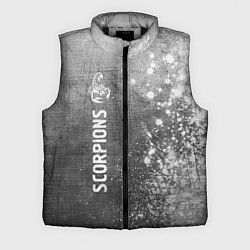 Мужской жилет Scorpions - grey gradient по-вертикали, цвет: 3D-черный
