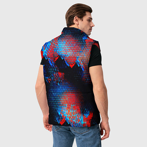 Мужской жилет Doom космическая абстракция / 3D-Красный – фото 4