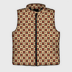 Мужской жилет Готические шахматы, цвет: 3D-черный