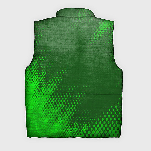 Мужской жилет Evangelion - green gradient вертикально / 3D-Черный – фото 2