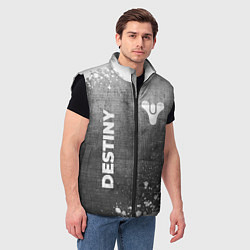 Мужской жилет Destiny - grey gradient вертикально, цвет: 3D-черный — фото 2